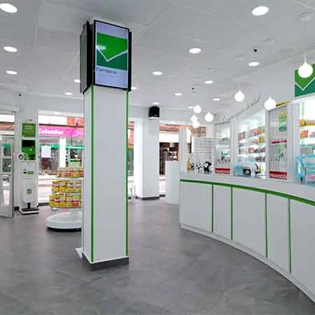 Customer counter at Farmacia Vegas